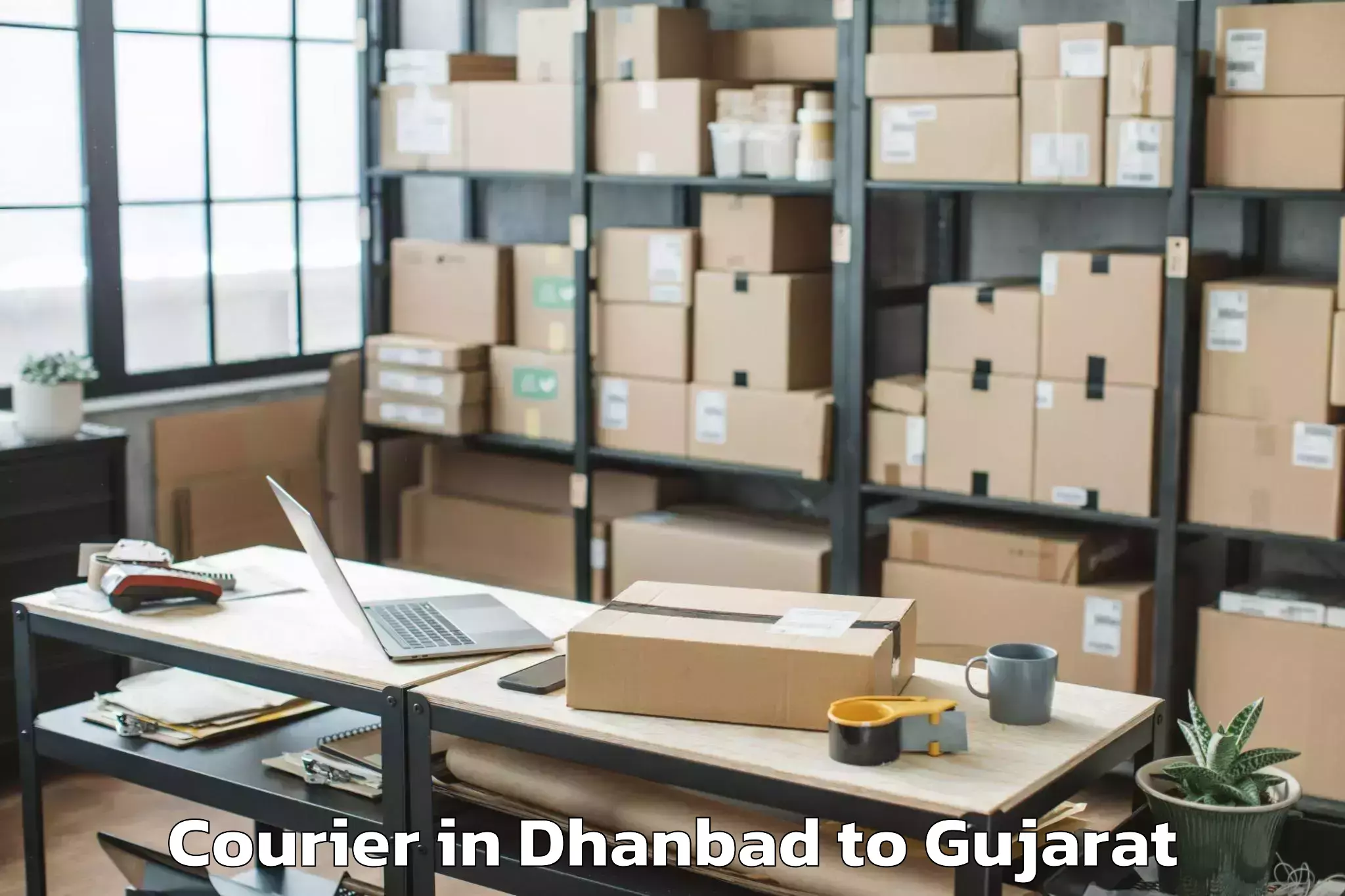 Trusted Dhanbad to Kaprada Courier